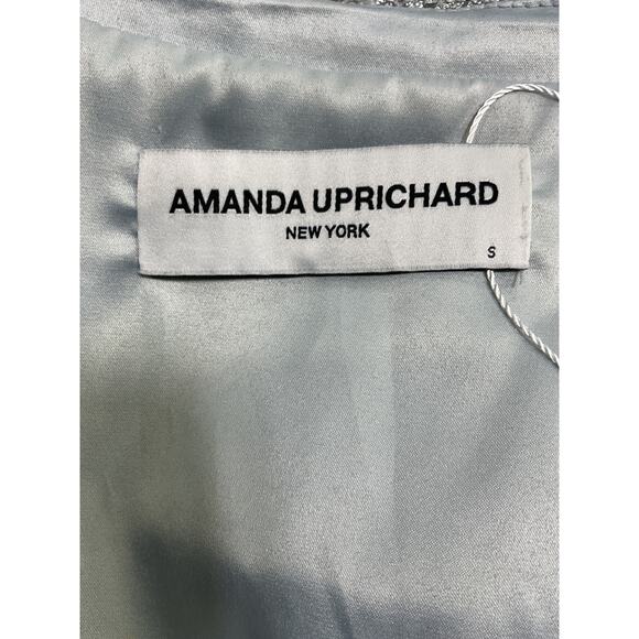Amanda Uprichard 'Robbie' Silver Polyester Jacket Size S - Picture 4 of 5